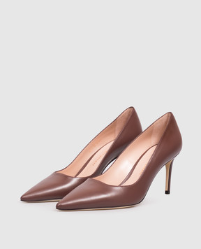 Stuart Weitzman Коричневые кожаные туфли POWER SK328