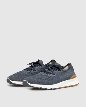 Brunello Cucinelli Синие кроссовки MZUKISO250