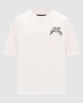 AMIRI Футболка HOLLYWOOD цвета айвори AMTOJR1189