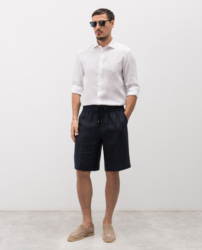 Peserico Біла сорочка з льону прямого крою R56042D00152