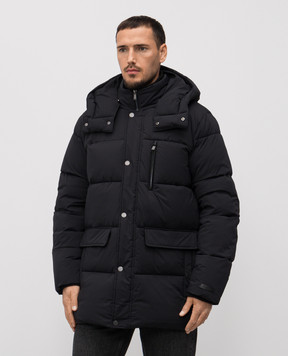 Trussardi Черная стеганная куртка с логотипом F008M000013NMO805N12