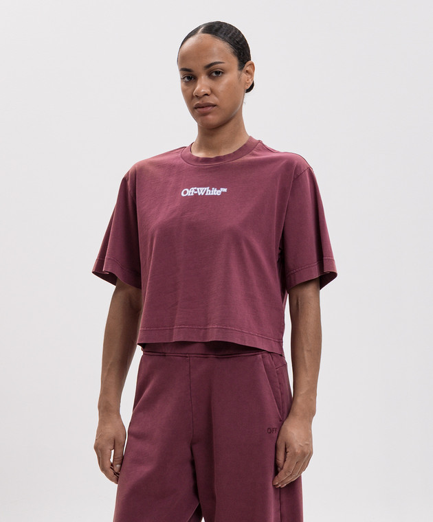 Off-White Рожева футболка Romage 2FA00431T зображення 3