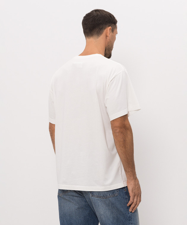 Maison Margiela MM6 Белая футболка с контрастным логотипом SH0GC0077M20258 изображение 4