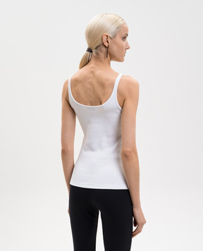 Off-White Біла майка з вишивкою логотипа OFF OWAD072C99JER002