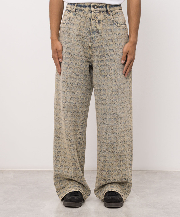 AMIRI Джинсы MA QUAD с патчем логотипа AMBMJE1075 изображение 3