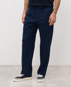 Valentino Сині штани з емблемою 8V3RBN31ALS