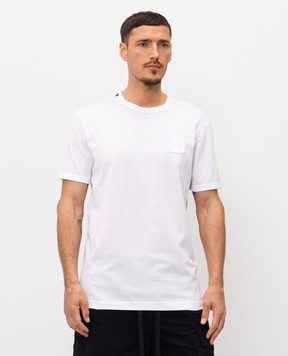 Dolce&Gabbana Біла футболка з нашивкою монограми G8PV1ZG7P3N