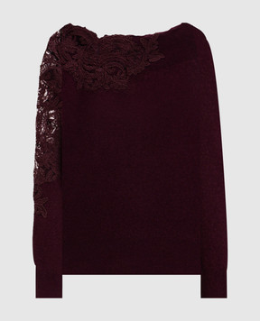 Ermanno Scervino Бордовий светр з кашеміру D495M331APPYU