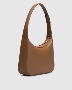 Dolce&Gabbana Коричневая кожаная сумка-хобо 3.5 BB7598AW576