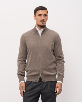 Brunello Cucinelli Кардиган коричневый из кашемира M2200106