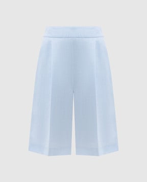 Agnona Голубые бермуды из льна T81103XU3049