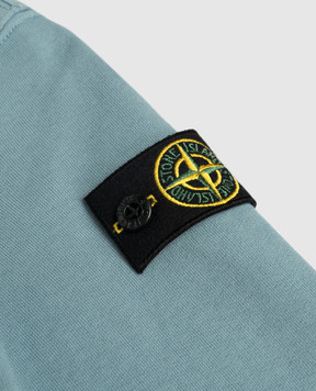 Stone Island Детская голубая спортивная куртка с логотипом L1S166100004S004024
