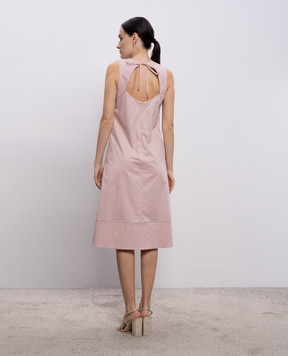 Peserico Рожева сукня з ланцюжком моніль A0271901979