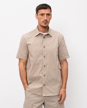 Peserico Бежева сорочка з короткими рукавами R5605600029