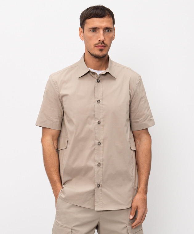 Peserico Бежева сорочка з короткими рукавами R5605600029 зображення 3