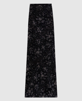 Ermanno Scervino Чорна спідниця максі з кристалами D482O381CTEKW