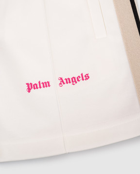 Palm Angels Дитячі білі шорти з принтом логотипа PGCL001S26FAB001