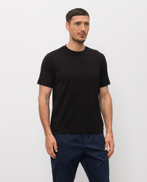 Cashmere&Whiskey Черная футболка из хлопка TS6452360729