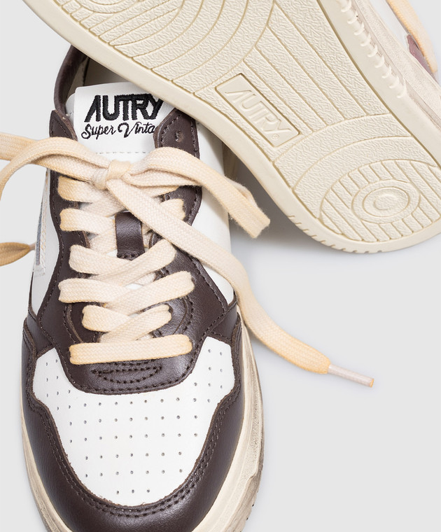 AUTRY Белые кожаные кроссовки MEDALIST Super Vintage AVLWSV62 изображение 5