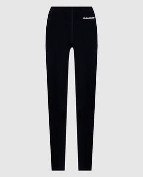 Jil Sander Черные леггинсы с логотипом J40KA0270J20031