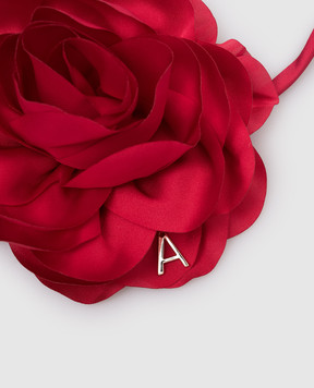 Twinset Червоний чокер з квіткою 261AA4071