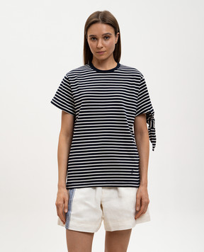JW Anderson Синяя футболка в полоску JT0334PG1946