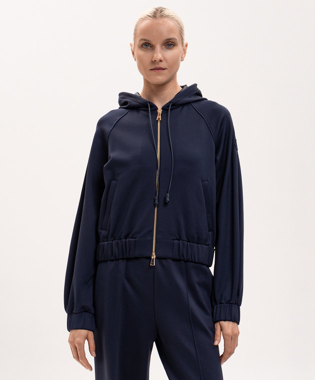 Moncler Синяя спортивная куртка L20938G0001389A66 изображение 3