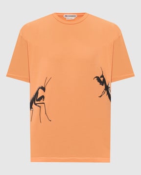 JW Anderson Помаранчева футболка з принтом JT0310PG1937