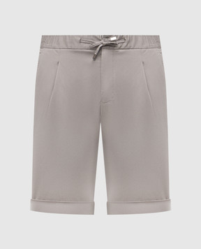 Enrico Mandelli Серые шорты с отворотами GYMSHO5653