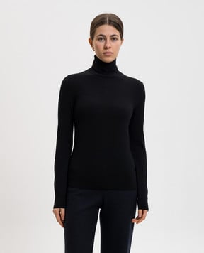 Loro Piana Чорний гольф Neo Piuma з кашеміру FAM9382sh