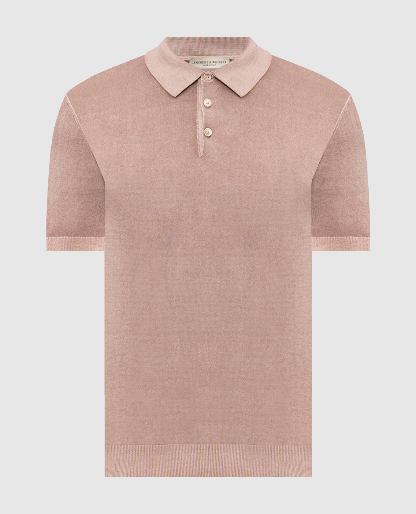 Бежевое поло из хлопка