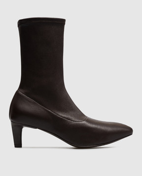 Officine Creative Коричневі шкіряні ботильйони SUZY SUZY004COFFEEBEAN