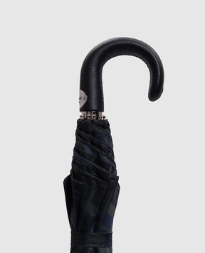 Pasotti Синий сложный зонтик в клеточку OMITUO64SCELTIC8