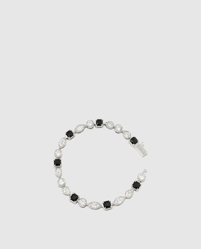 Darkai Сріблястий браслет з кристалами DIBR0062