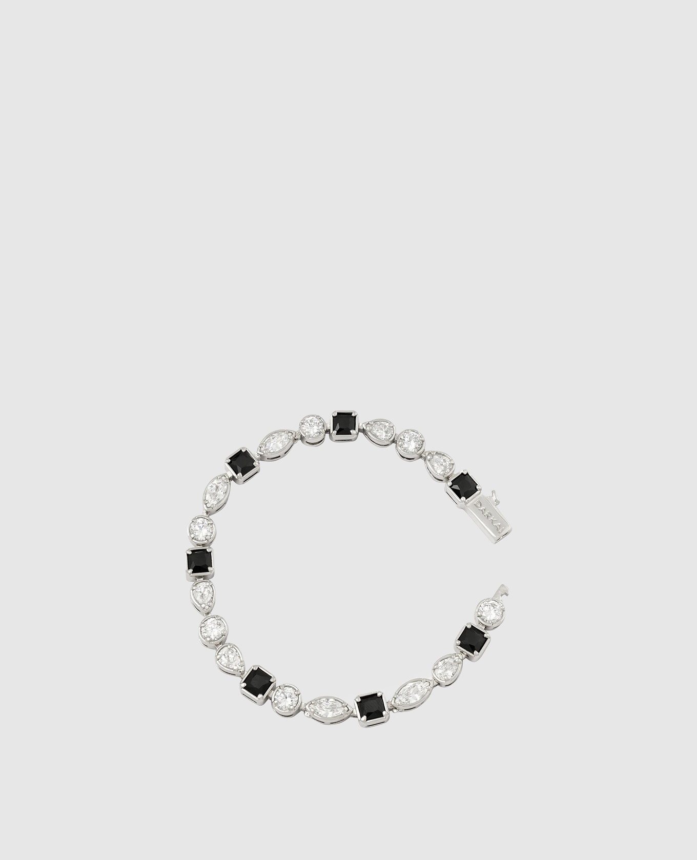 

серебристый браслет с кристаллами, Браслеты