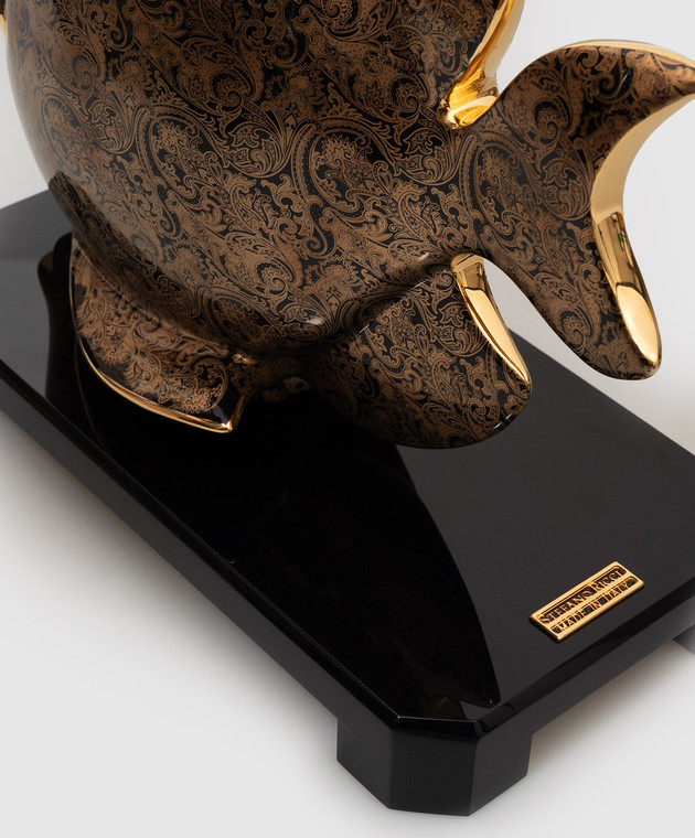Stefano Ricci Фарфоровая рыба-ангел Gold & BLACK в узор OAPE01VELIN4 изображение 3