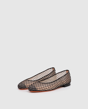 Santoni Черные балетки WASE72200HA2NGHA