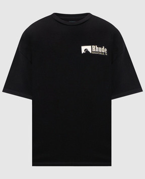 Rhude Черная футболка Ramatuelle International Racing RHPS26TT04012