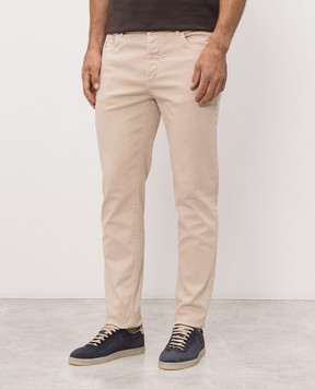 Brunello Cucinelli Бежеві джинси M277PD3210