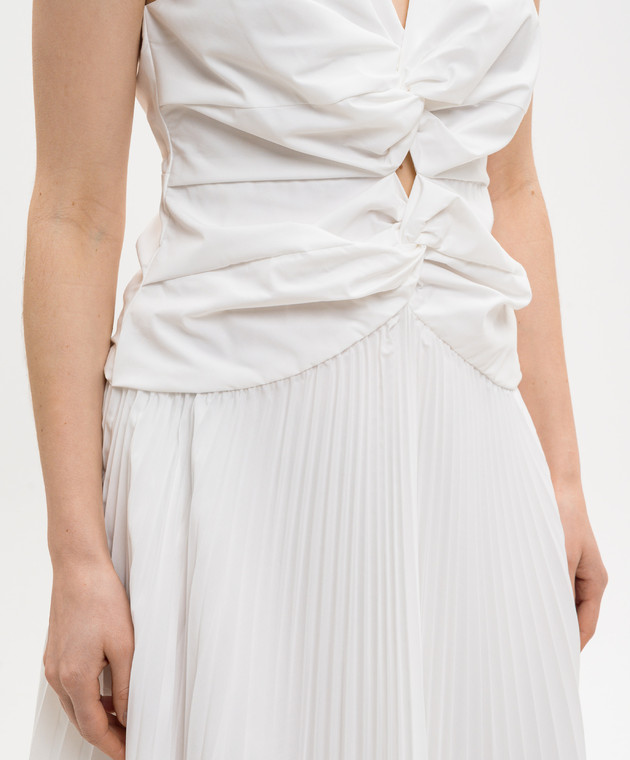 Simkhai Белое платье с плиссированием 2261040T изображение 4