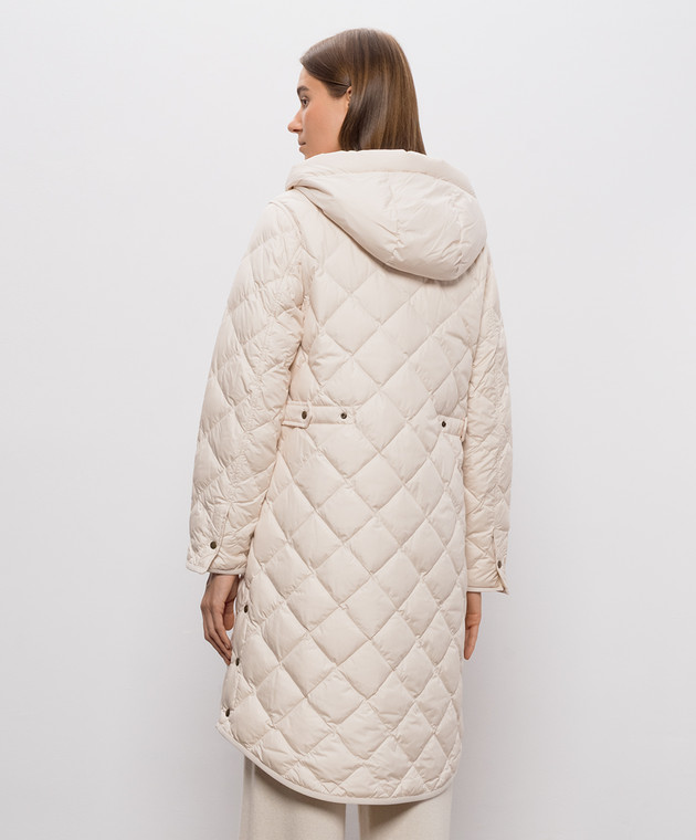 Woolrich Бежевий стьобаний пуховик CFWWOU2198FRUT2635 зображення 4