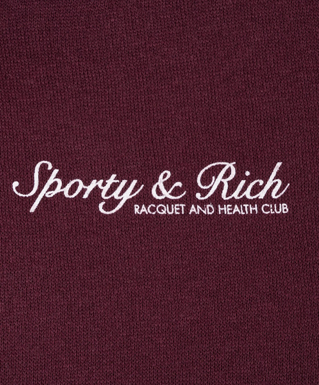 Sporty & Rich Дитяче бордове утеплене худі Syracuse WS07575325RE02 зображення 3