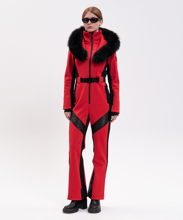 Mackage Червоний гірськолижний комбінезон ELLE-ZR з хутром ELLEZR зображення 2