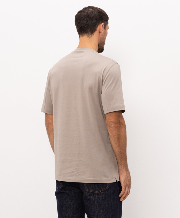 Brunello Cucinelli Бежевая футболка M0B138440 изображение 3