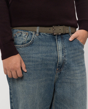 Orciani Замшевый ремень Amalfi цвета хаки U08211AMF