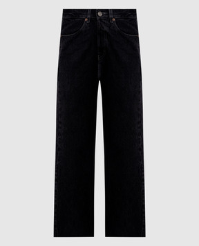 Saint Laurent Чорні джинси 90's з патчем логотипа 834135Y13MA