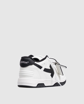 Off-White Білі шкіряні кросівки Out Of Office M189C9L019