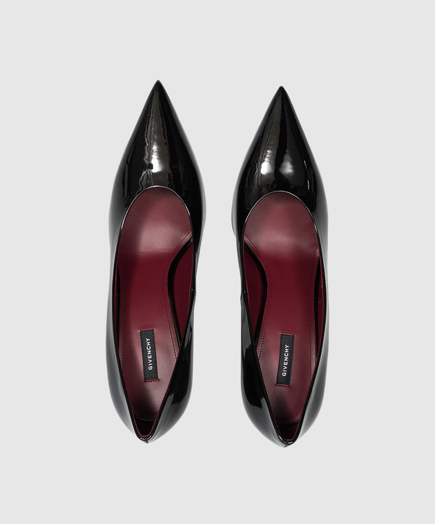 Givenchy Чорні шкіряні лаковані туфлі BE405UE1K6 зображення 4