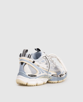 Off-White Блакитні комбіновані кросівки Be Right Back Mesh з логотипом OWIA289S26FAB001