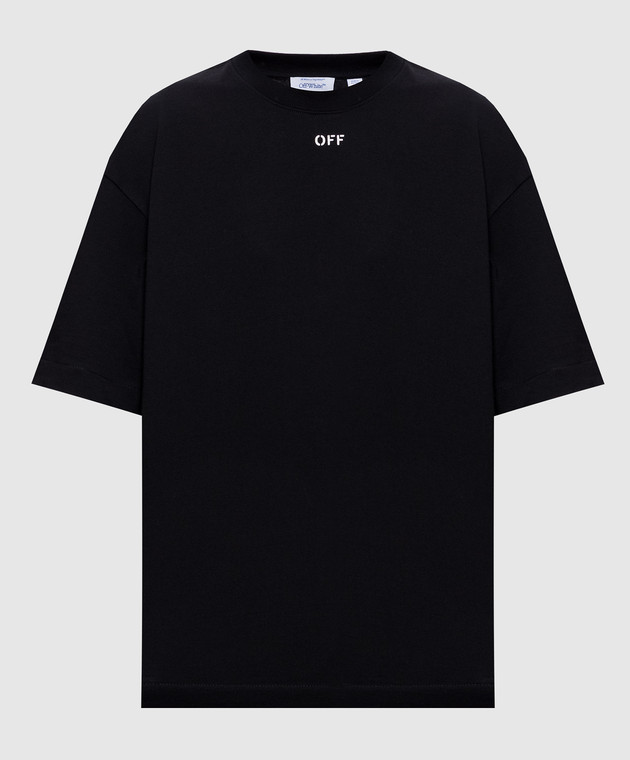 Off-White Черная футболка Industrial Half Arrow 2FA00592T